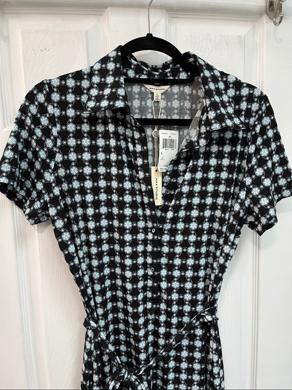 Max Studio Shirt Dress size L     NWT - Picture 4 of 8